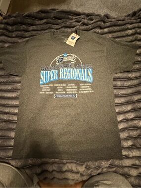 Champion Men's Gray Short Sleeve Super Regionals Graphic Tee